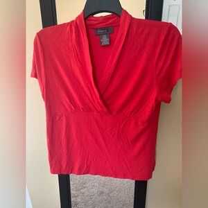 George Women's Vivid Red Short Sleeve Tee